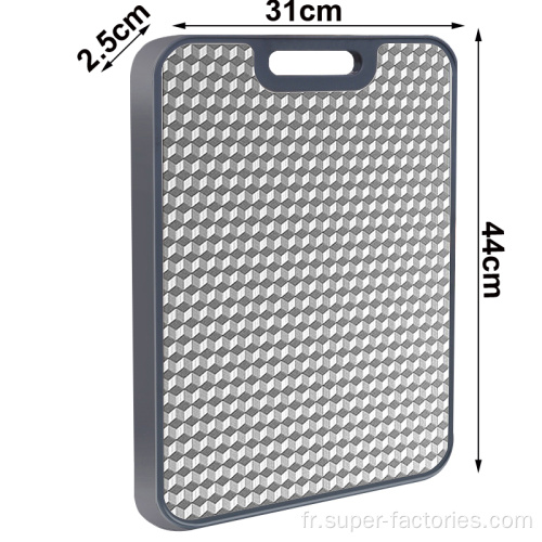 Planche à découper double face pour cuisine améliorée